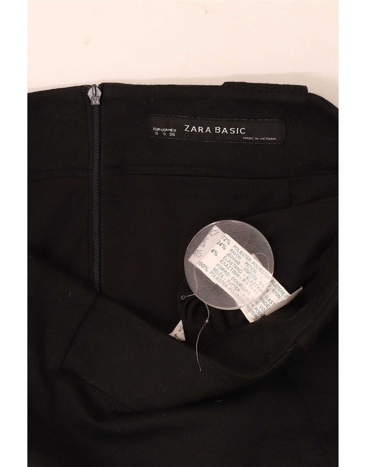 Zara Γυναικεία Pencil Φούστα Small W26 Black Polyester