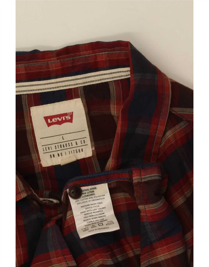 Ανδρικό πουκάμισο Levi's μεγάλο πολύχρωμο βαμβακερό καρό