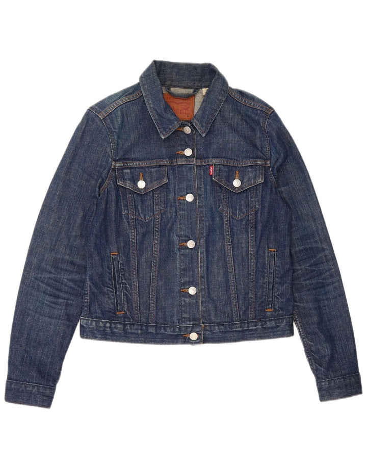 Γυναικείο τζιν μπουφάν Levi's Crop UK 12 Medium Blue