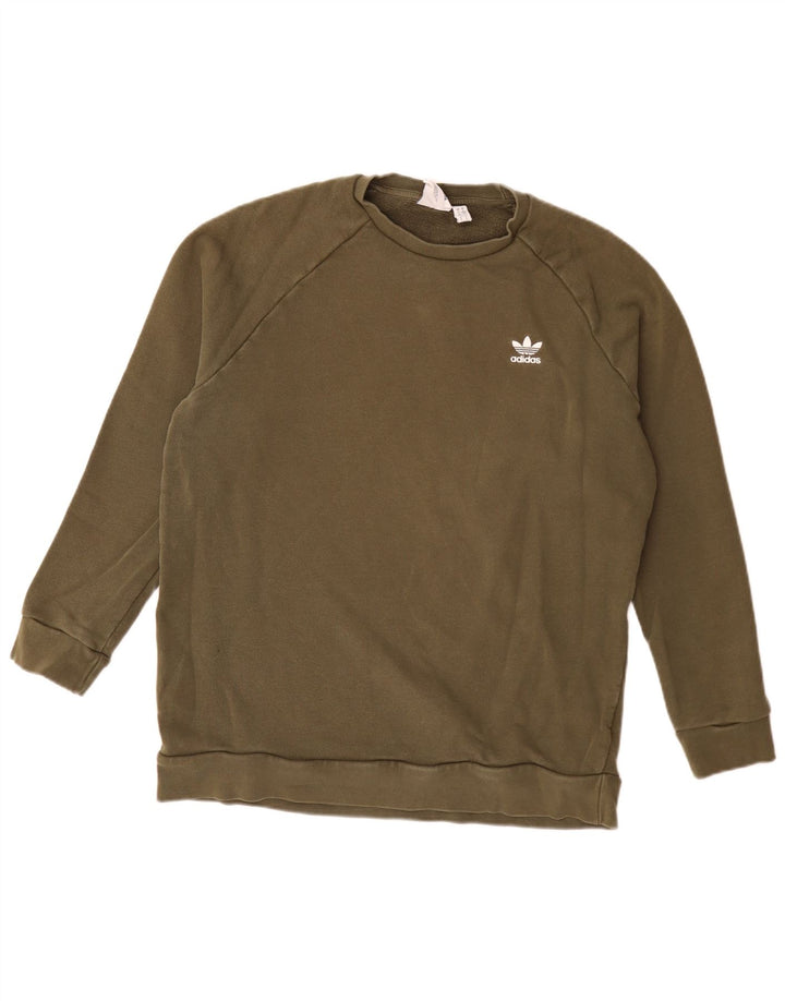 Ανδρικό φούτερ Adidas Jumper Μεγάλο Χακί Βαμβακερό