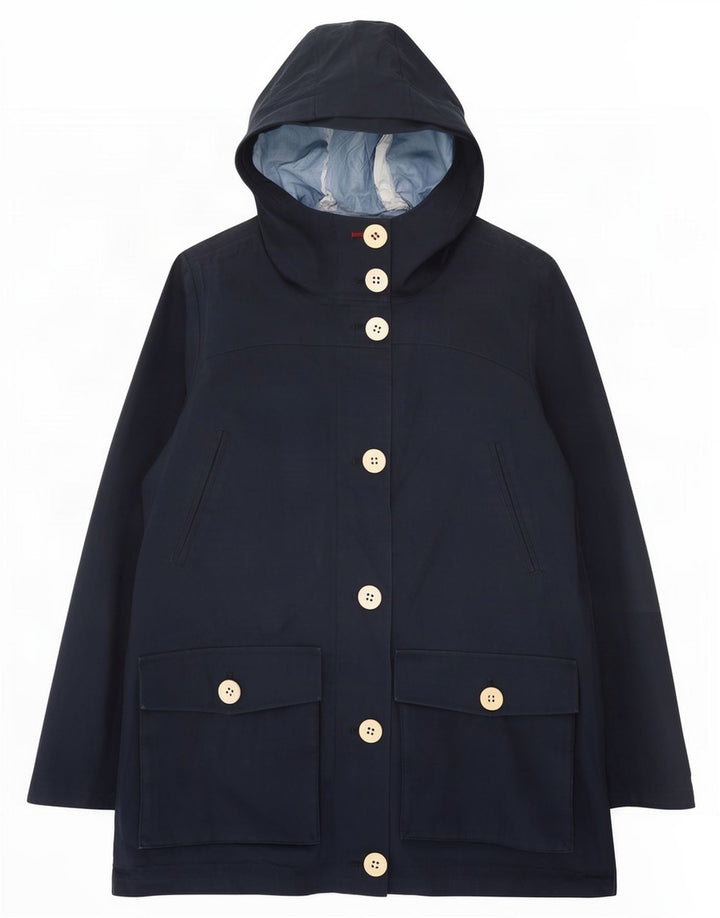 Canadiens Γυναικείο μπουφάν βροχής με κουκούλα UK 8 Small Navy Blue Polyester
