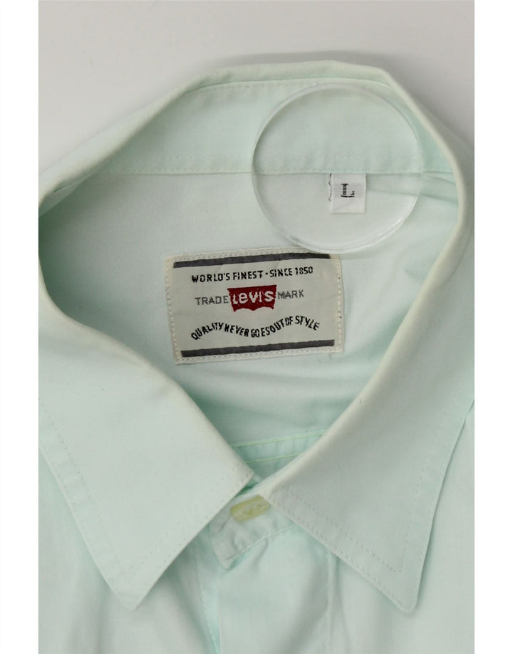 Ανδρικό πουκάμισο Levi's μεγάλο τιρκουάζ βαμβακερό