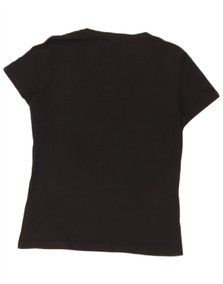 GUESS Γυναικείο T-Shirt Top UK 8 Small Black Cotton