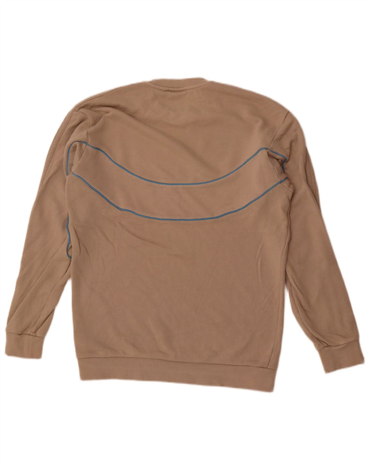 Ανδρικό φούτερ Adidas Jumper Small Beige Colourblock Βαμβακερό