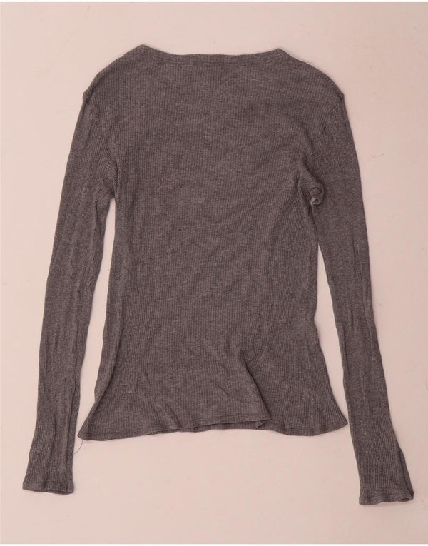 Massimo Dutti Γυναικείο μακρυμάνικο τοπ UK 8 Small Grey