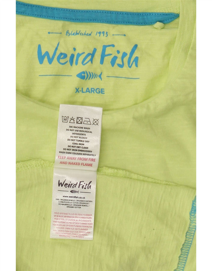 Ανδρικό T-Shirt Weird Fish Top XL Πράσινο βαμβακερό
