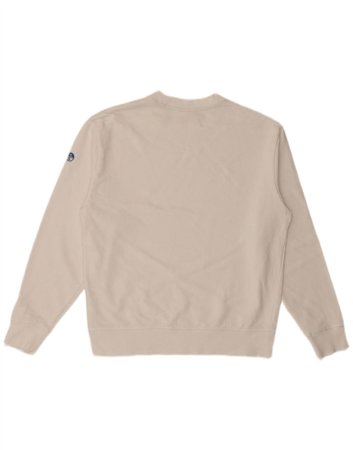 Ανδρικό γραφικό φούτερ North Sails Jumper Μικρό λευκό βαμβακερό