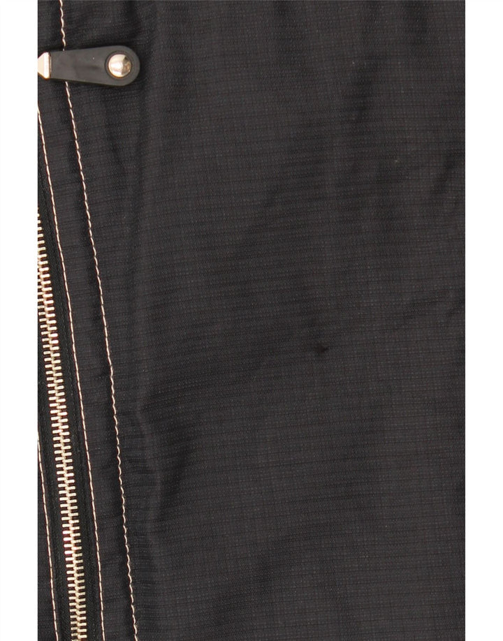 Vintage Γυναικείο Oversized Windbreaker Jacket IT 44 Medium Black Polyamide