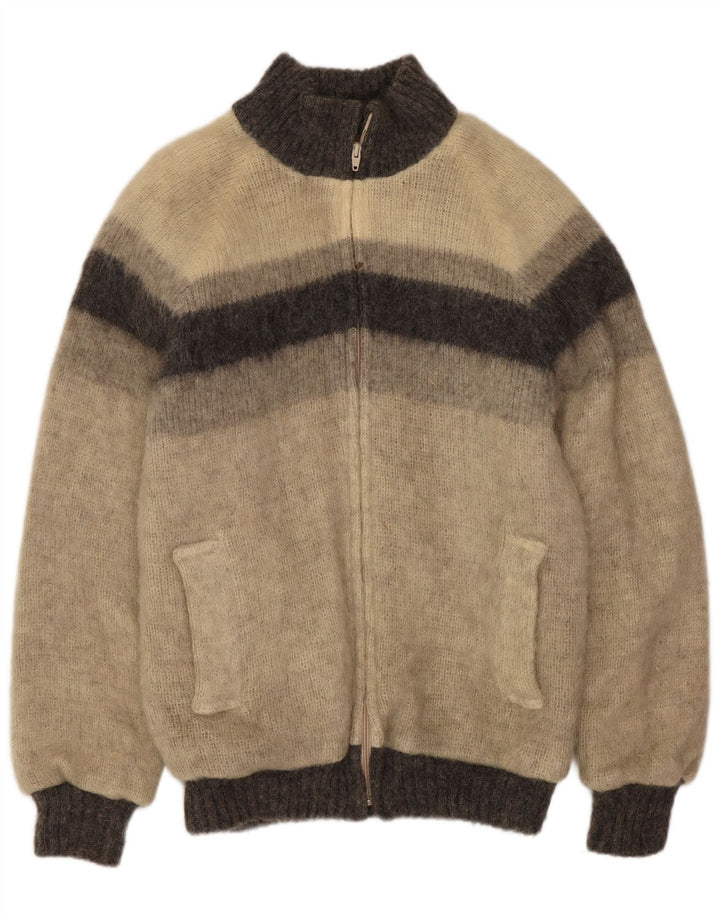 Ανδρικό πλεκτό μπουφάν Alafoss Icewool UK 40 Large Grey Colourblock Winter