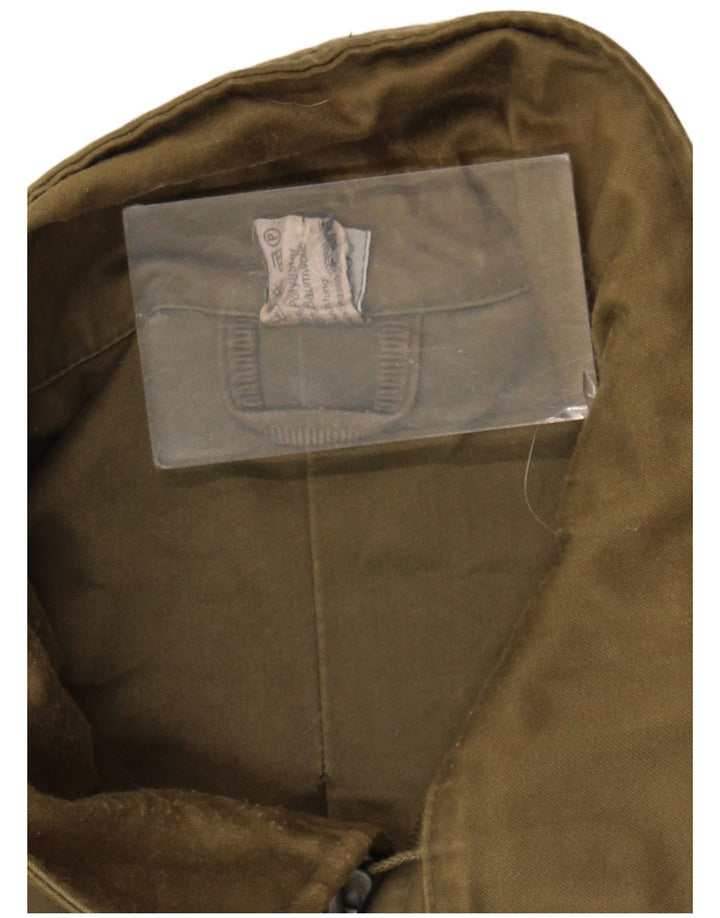 Vintage Ανδρικό Military Jacket UK 40 Large Khaki Polyester