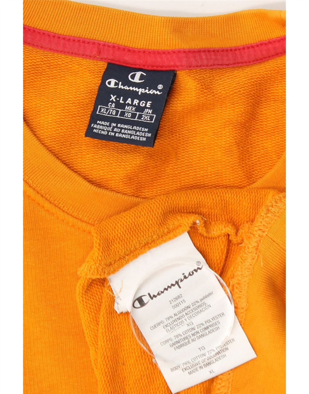 Ανδρικό γραφικό φούτερ Champion Jumper XL Πορτοκαλί βαμβακερό