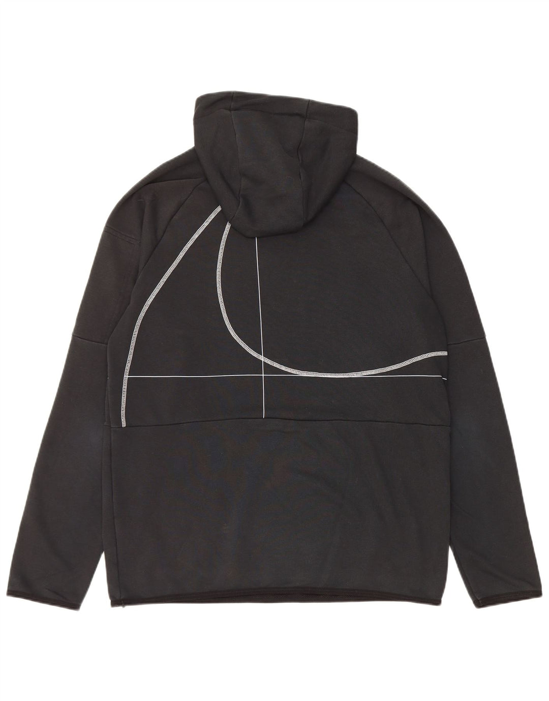 Ανδρικό γραφικό κουκούλα NIKE ανδρικό Dri Fit, μεσαίο μαύρο βαμβακερό ριγέ