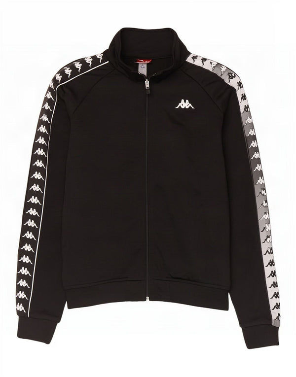 Ανδρική φόρμα φόρμας Kappa Top Jacket μεσαίου μαύρου χρώματος πολυεστέρας