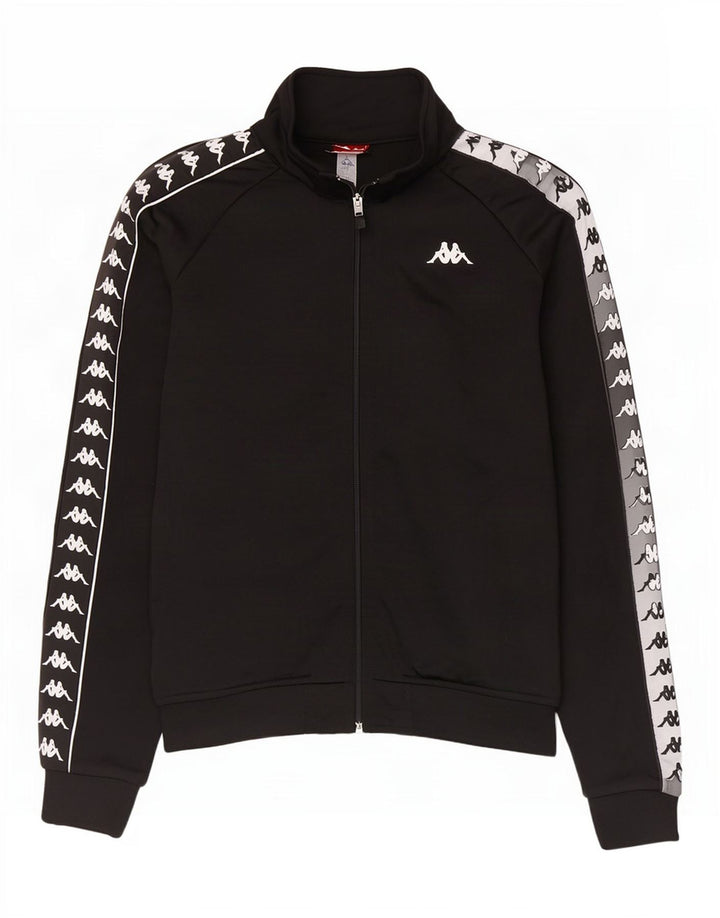 Ανδρική φόρμα φόρμας Kappa Top Jacket μεσαίου μαύρου χρώματος πολυεστέρας