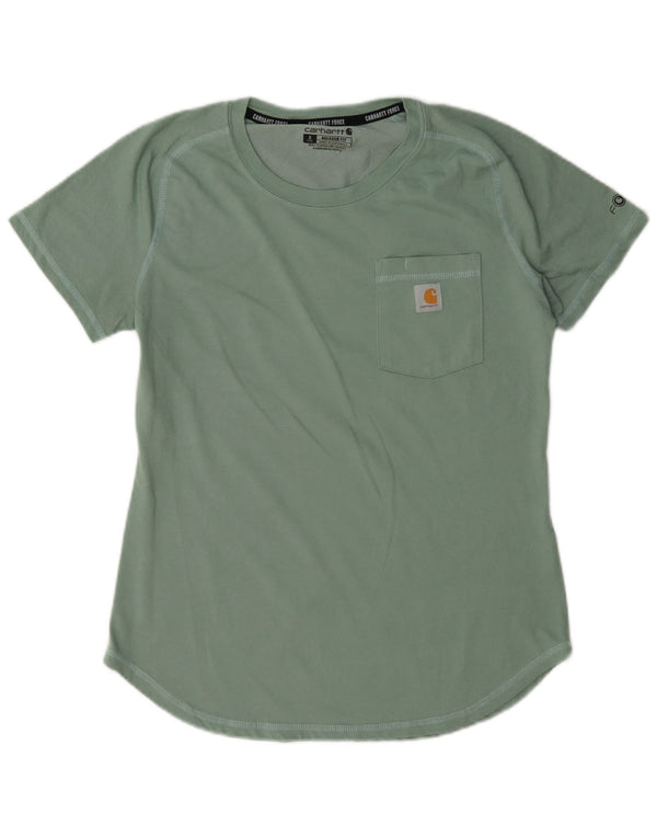 Carhartt Γυναικείο T-Shirt Relaxed Fit Top US 4/6 Small Green