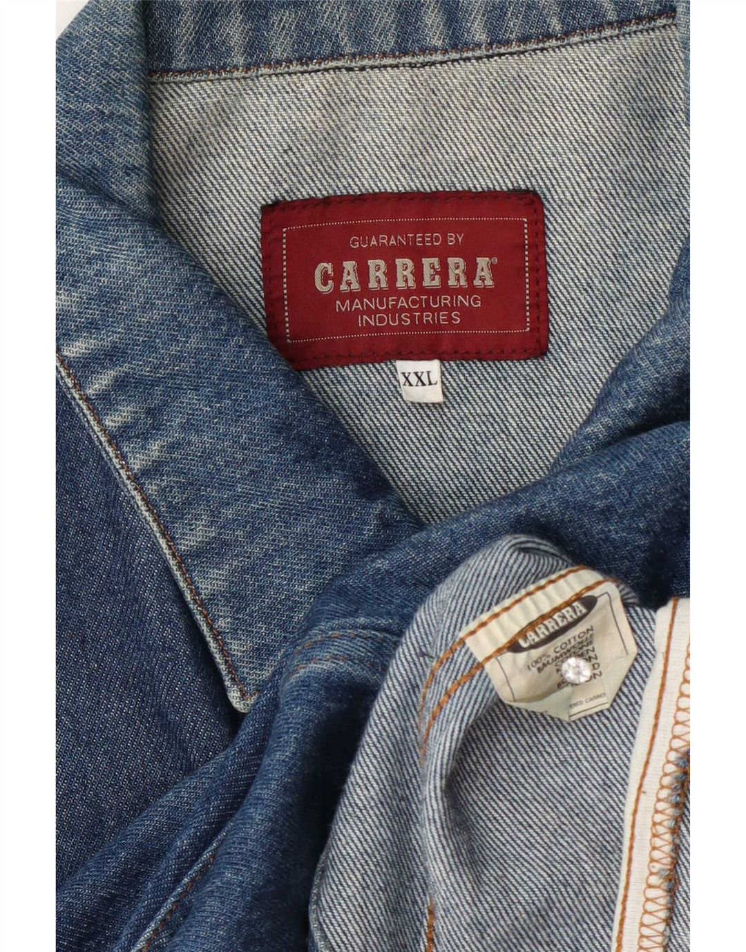 Carrera Ανδρικό Τζιν Μπουφάν UK 44 2XL Μπλε Βαμβακερό