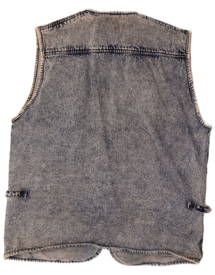Vintage Ανδρικό Τζιν Gilet UK 40 Large Blue