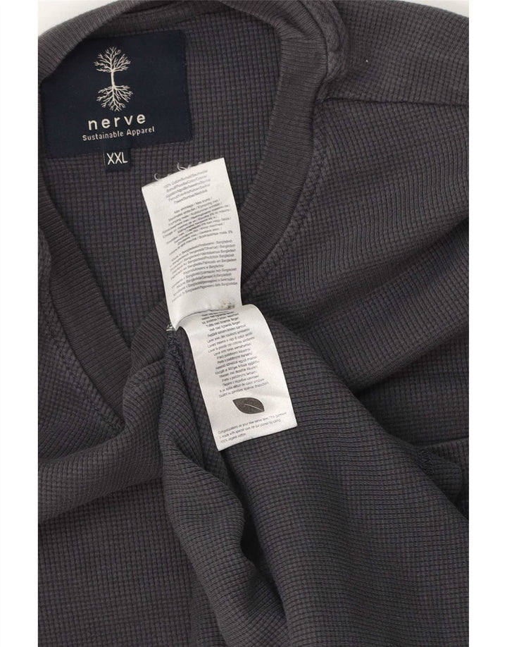 Ανδρικό Nerve Graphic T-Shirt Top 2XL Γκρι βαμβακερό