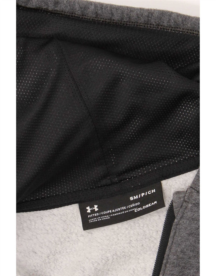Ανδρικό πουλόβερ με κουκούλα με φερμουάρ Under Armour Μικρό Γκρι