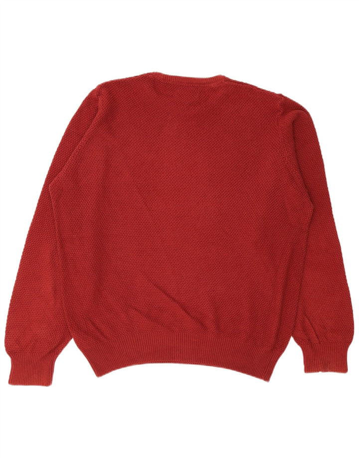 Ανδρικό πουλόβερ Marks & Spencer Tailored Fit Crew Neck Jumper Medium Burgundy