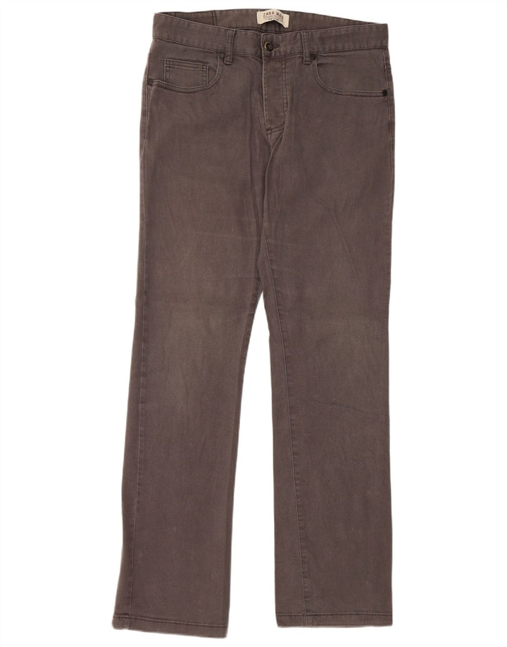 Ανδρικό ίσιο καθημερινό παντελόνι ZARA EU 40 Medium W31 L31 Γκρι