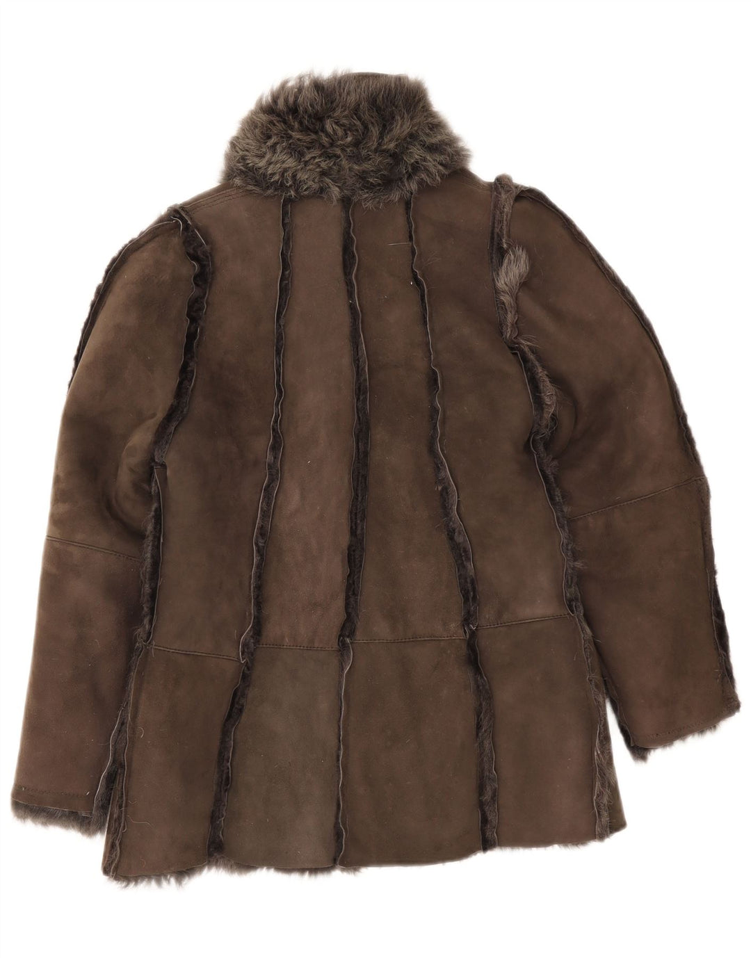 Vintage Γυναικείο Shearling Jacket UK 12 Medium Grey