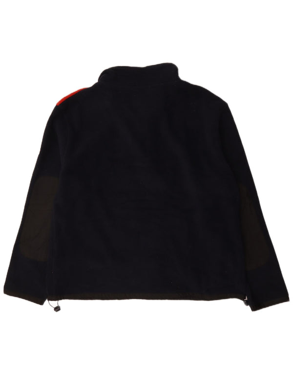 Caterpillar ανδρικό φερμουάρ με λαιμόκοψη Fleece Jumper XL Navy Blue Colorblock Πολυεστέρας
