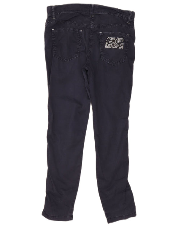 Byblos Γυναικείο Slim Casual Παντελόνι W28 L28 Navy Blue Cotton