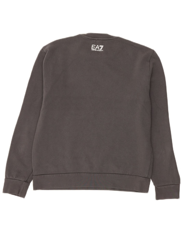 Ανδρικό γραφικό φούτερ Emporio Armani Jumper Μεσαίο γκρι βαμβακερό