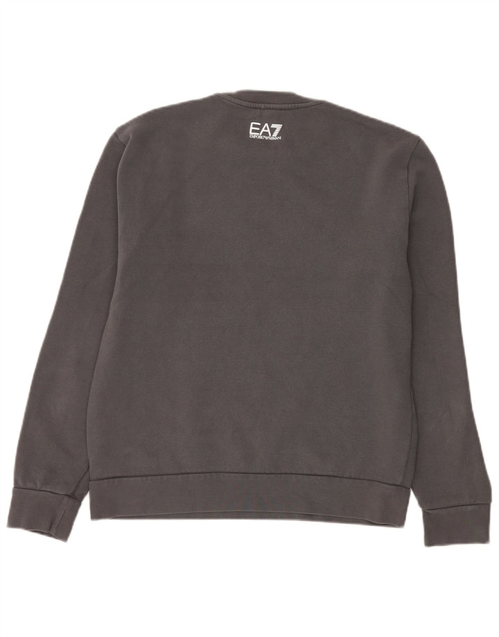 Ανδρικό γραφικό φούτερ Emporio Armani Jumper Μεσαίο γκρι βαμβακερό