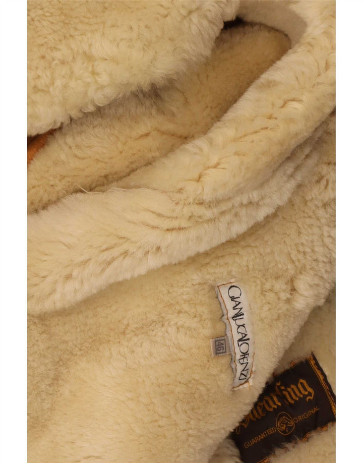 Gianluca Lorenzi Γυναικείο μπουφάν Shearling IT 46 μεγάλο μπεζ
