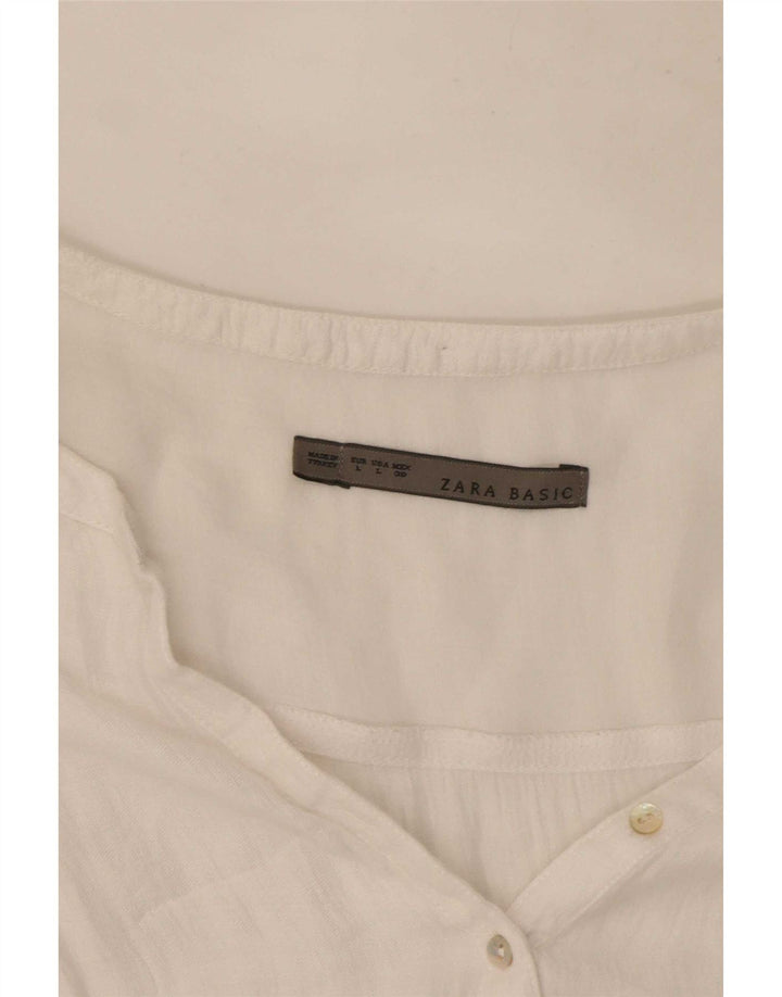 Zara Γυναικεία Μπλούζα Τοπ UK 16 Large White