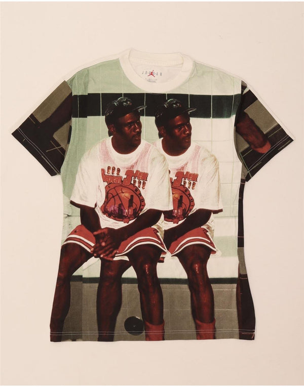 Jordan Ανδρικό γραφικό T-Shirt Michael Jordan Top Small White