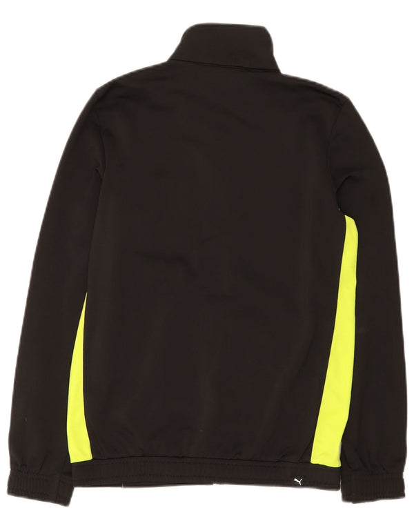 Puma Boys Graphic αθλητική φόρμα Top Jacket 11-12 Years Black Colourblock