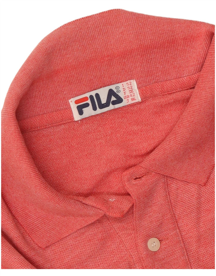 Ανδρικό μπλουζάκι πόλο FILA IT 52 Μεγάλο Κόκκινο Flecked