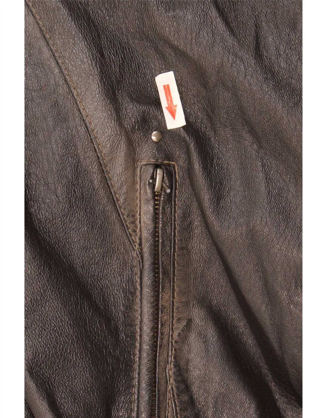 Vintage Ανδρικό Στρατιωτικό Δερμάτινο Μπουφάν IT 56 3XL Καφέ