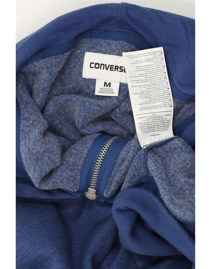 Ανδρικό πουλόβερ με κουκούλα με φερμουάρ Converse, μεσαίο ναυτικό, βαμβακερό