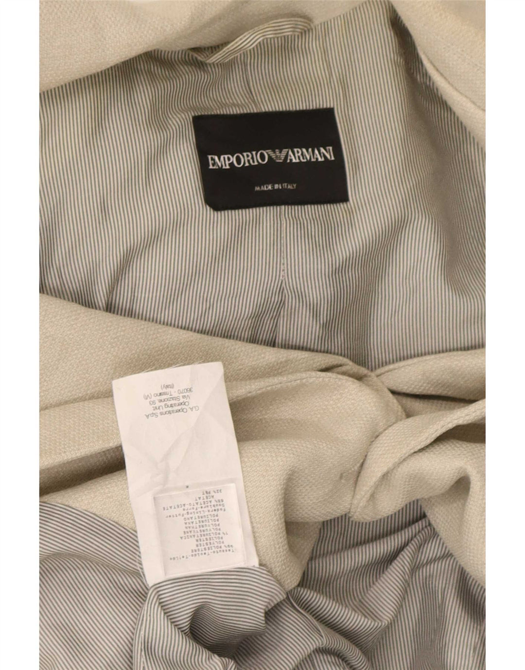 Emporio Armani Γυναικείο τζάκετ με 2 κουμπιά μπλέιζερ IT 40 Small Grey Polyester