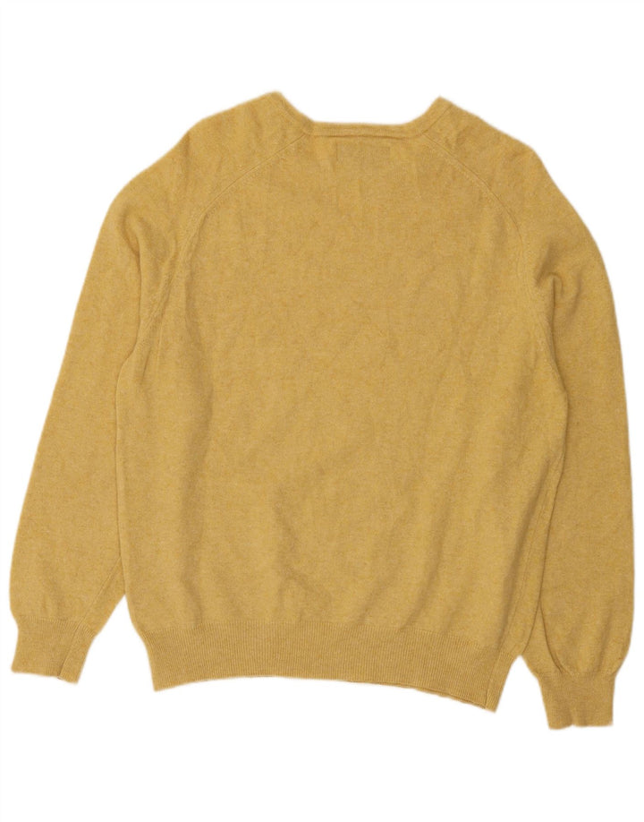 Ανδρικό πουλόβερ Marlboro Classics Boat Neck Jumper Μεγάλο κίτρινο μαλλί