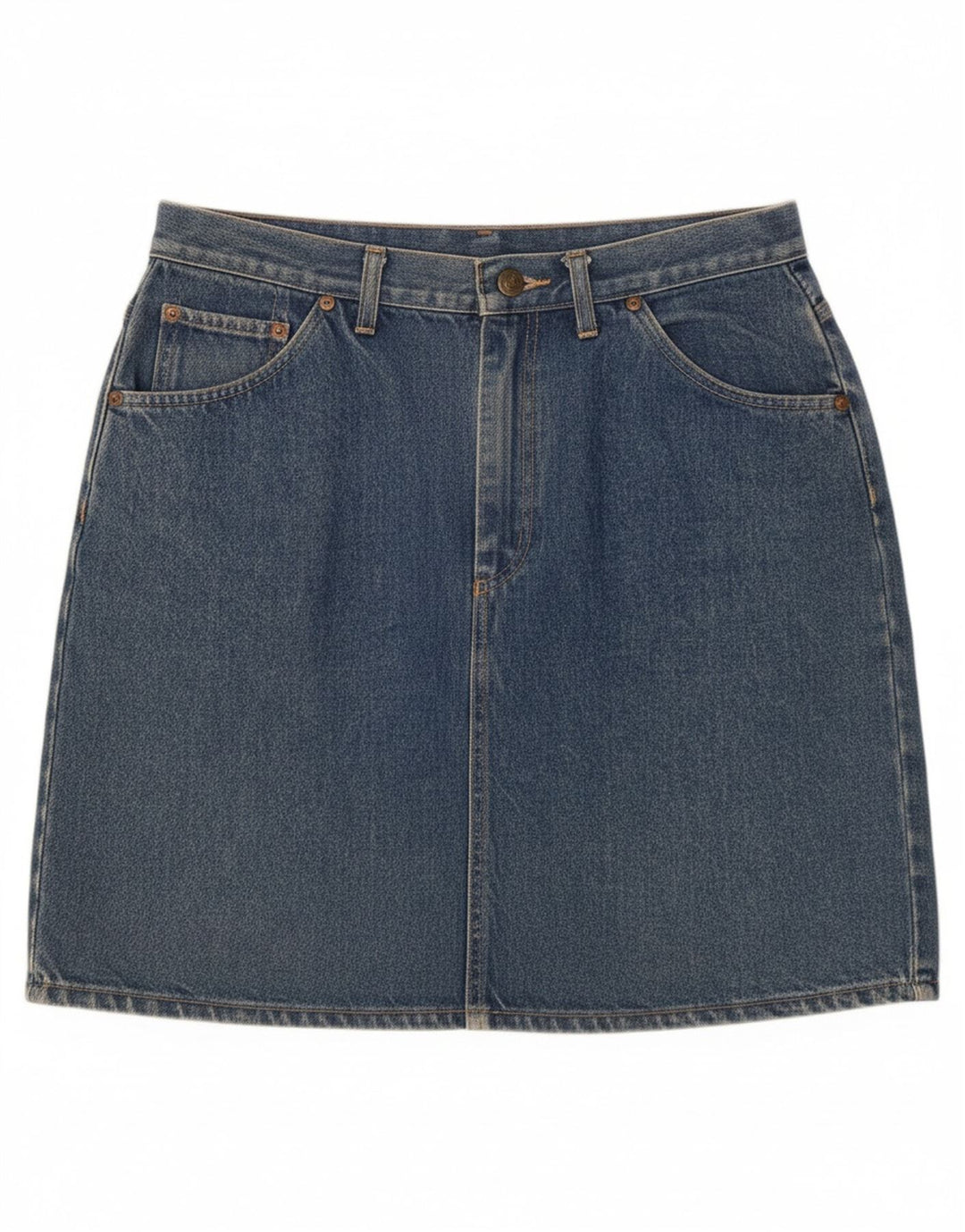 RIFLE Womens Denim Skirt W32 Large  Blue Cotton