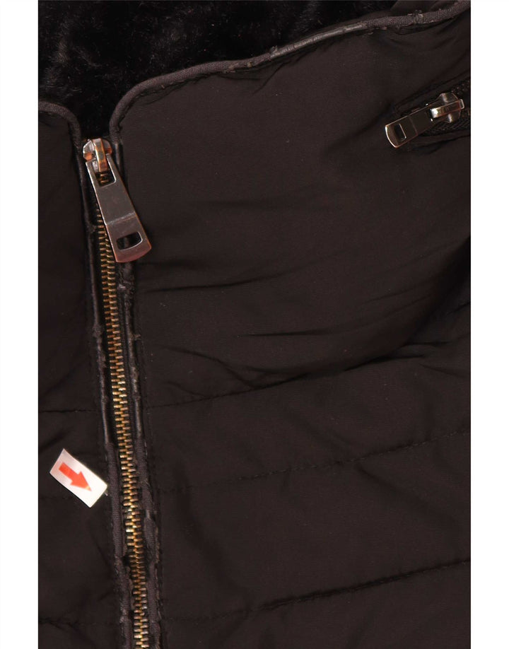 Zara Γυναικείο μπουφάν με κουκούλα UK 10 Small Black