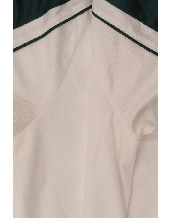 SERGIO TACCHINI Γυναικείο μπλουζάκι πόλο UK 12 Medium White Colourblock