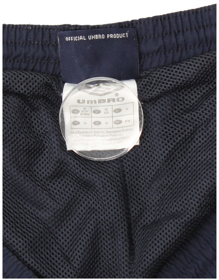 Ανδρικό γραφικό αθλητικό σορτς Umbro, μεσαίο μπλε ναυτικό, πολυεστέρας