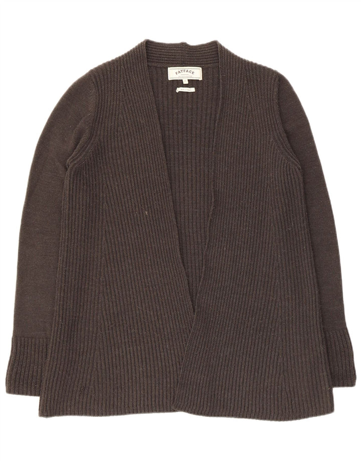 Fat Face Γυναικείο Ανοιχτό Ζακέτα UK 8 Μικρό Μαύρο Ακρυλικό