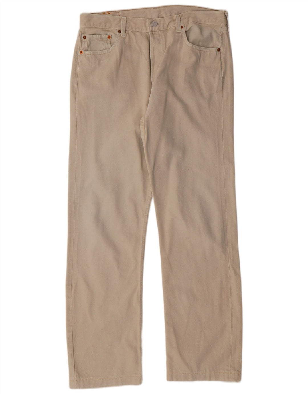 LEVI'S Ανδρικό τζιν 501 ίσιο W36 L31 Μπεζ βαμβακερό