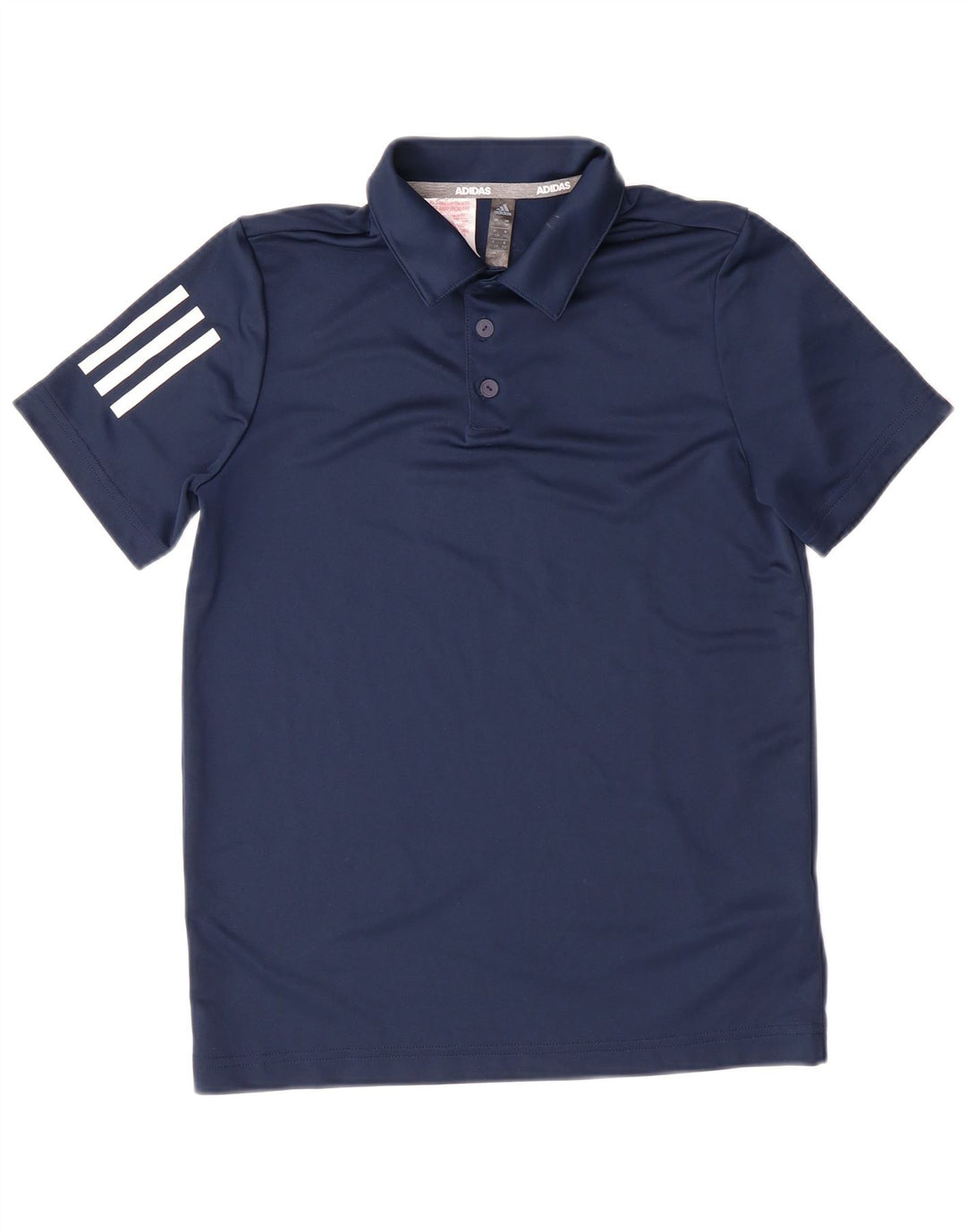 Πουκάμισο πόλο αγοριών ADIDAS 11-12 ετών Navy Blue Polyester