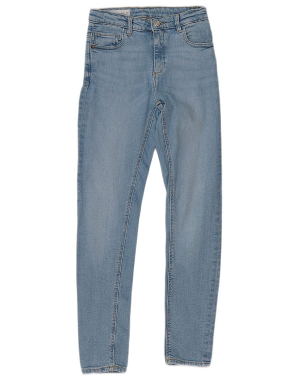 Zara Girls Skinny Jeans 11-12 ετών W22 L27 Μπλε