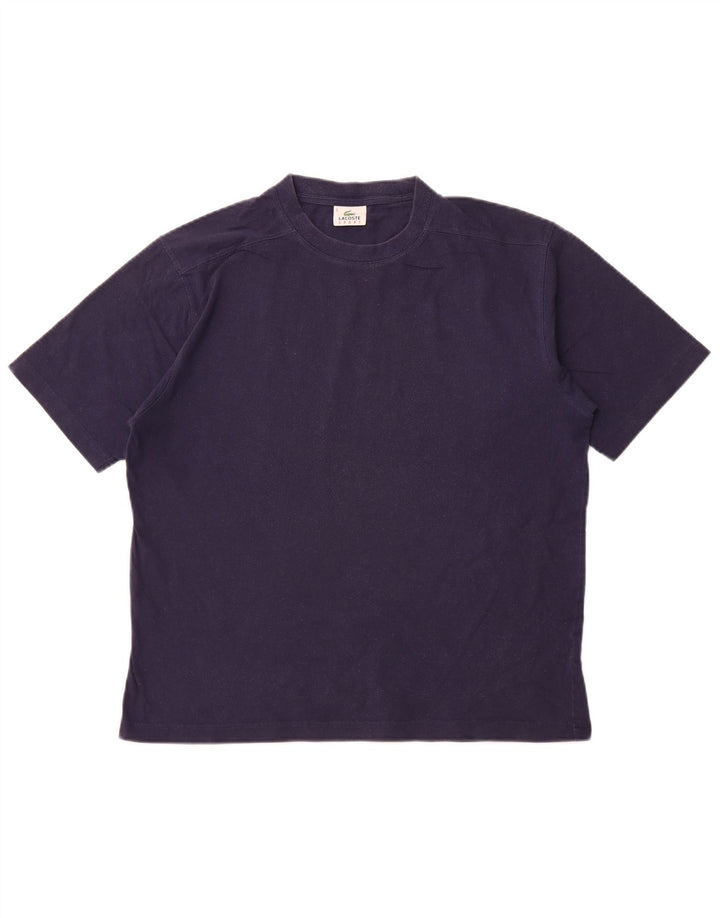 Ανδρικό T-Shirt LACOSTE Top Size 5 Large Navy Blue από βαμβάκι