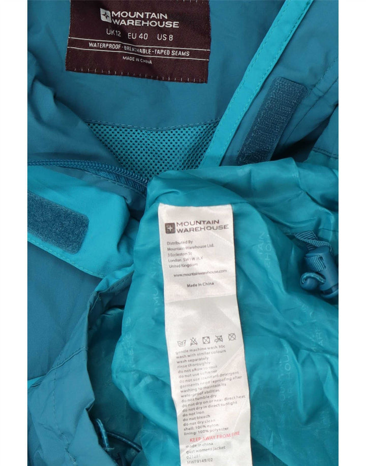 Mountain Warehouse Γυναικείο Isoory Hooded Rain Jacket UK 12 Medium Blue Nylon