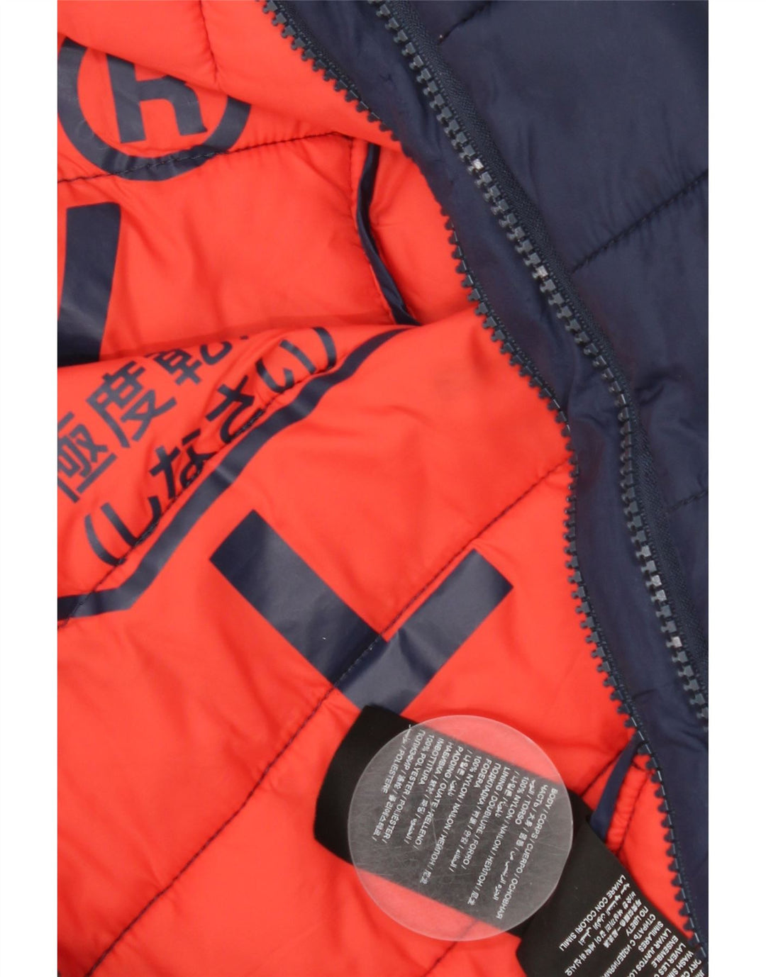 Superdry Ανδρικό μπουφάν UK 40 Large Navy Blue Nylon